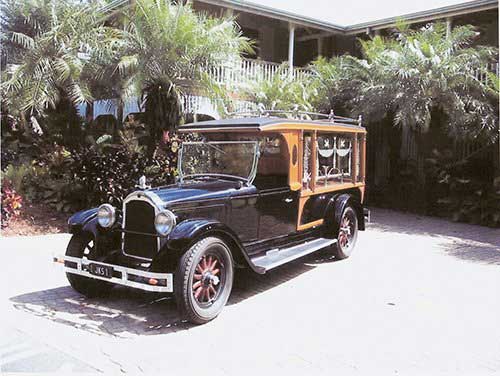 a traditional hearse